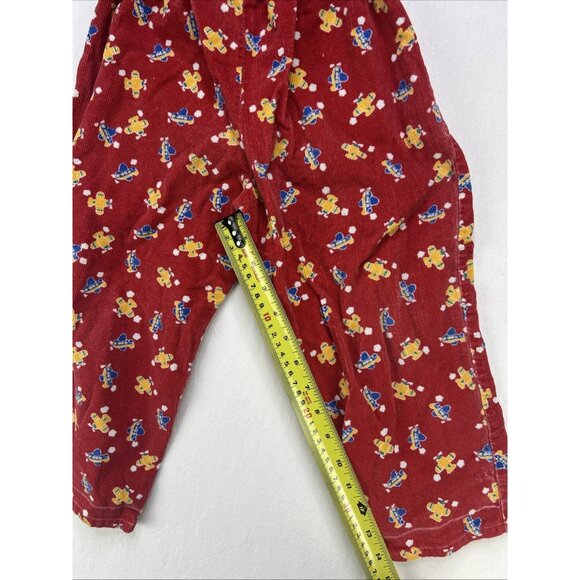Vintage Boys Corduroy Pants Toddler 3T Blue Red Green Lot 80s 90s Hand Made - Picture 9 of 14
